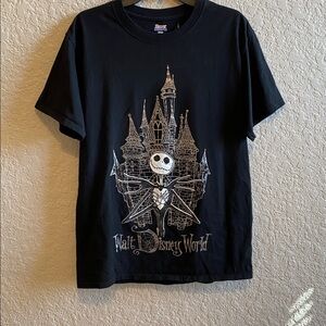 Disney Halloween Authentic EUC Nightmare Before Christmas Black T-Shirt M Unisex